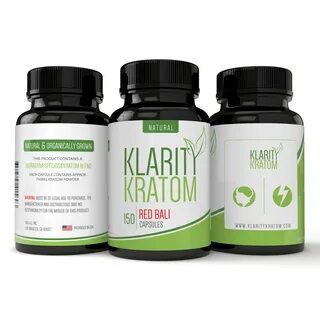 Klarity Kratom - Red Bali Capsules - 150 CT - Hookah G