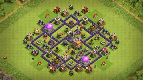 New TH7 Base layout with Base Copy Link - Base of Clans