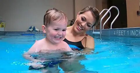 Dylan Dreyer and son Calvin take a deep dive into swim safet