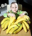 Bananas in pyjamas: Boy, 3, is cured of insomnia after eatin