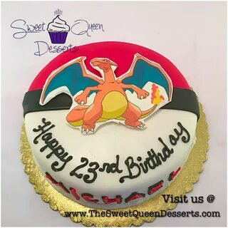 Pokemon Poke Ball Charizard cake by Sweet Queen Desserts Pok