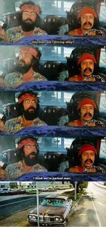 I think we're parked man. Cheech and chong, Funny pictures, 