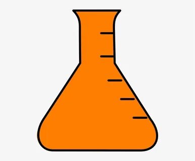 Orange Clip Art At Clker Com Vector - Erlenmeyer Flask Clipa