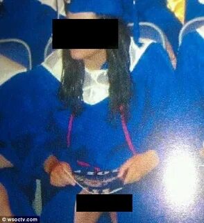 Girl Flashes Her Naked Crotch Under Graduation Gown For High