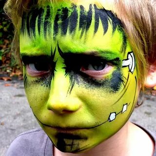 How to Face Paint a Frankenstein Monster Monster face painti