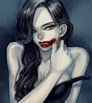 Арты девушка вампир - лучшая подборка