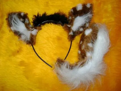 Costumes, Reenactment, Theater DEER Ears And Tail Set WOODLA