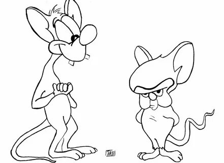 The Brainpower Pinky & The Brain Colouring Pages - Picolour