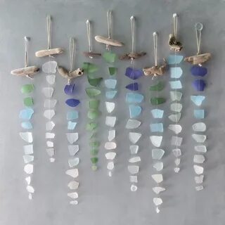 Sea Glass Suncatcher Basteln mit meerglas, Treibholz-arbeite