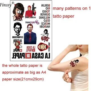 Money Heist Tattoo The House Of Paper La Casa De Papel Tatto