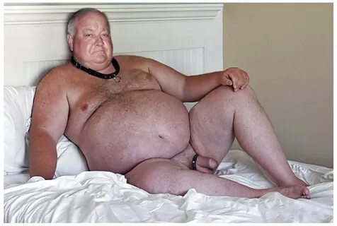 Old fat man naked