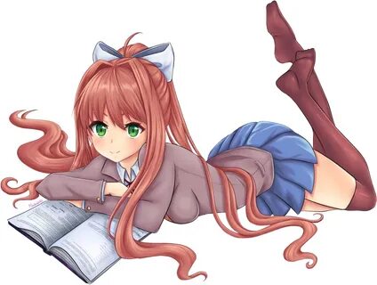 Download HD Doki Doki Literature Club Monika Png Clipart Fre