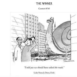 New Yorker Caption Contest Winners 2022.