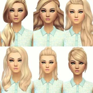 current favourite maxis match hair 3 from left to right Sims