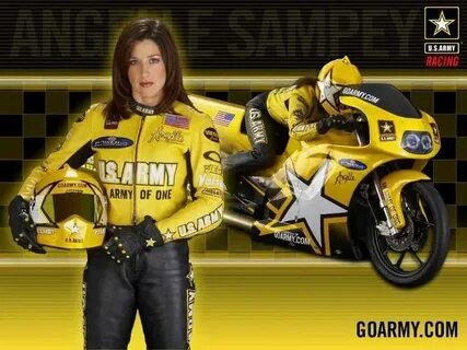 Angelle Sampey Pro Stock/Motorcycle Racing, Riding motorcycl