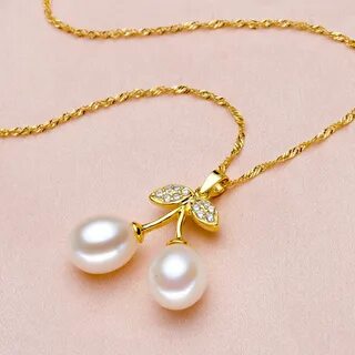 lacey pearl pendant gold fine jewelry natural freshwater nec