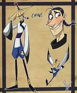 Human Crane Anime vs cartoon, Kung fu panda, King fu panda