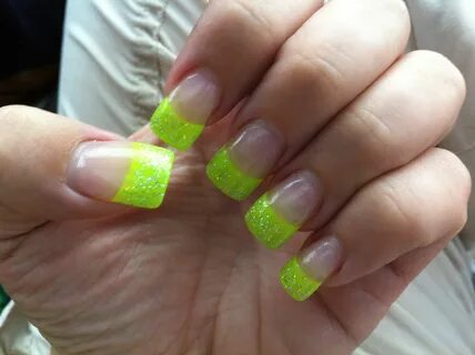 Neon green nails Neon green nails, Green nails, Colorful nai