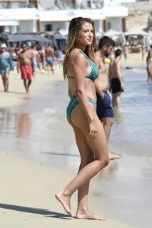 Catarina Sikiniotis in Bikini at Platis Gialos Beach in Myko