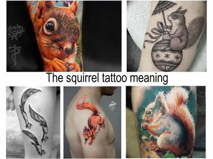 The squirrel tattoo meaning: features of the picture, photo,