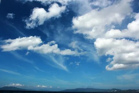 Free photo: Cloudy blue sky - Blue, Clouds, Cloudy - Free Do