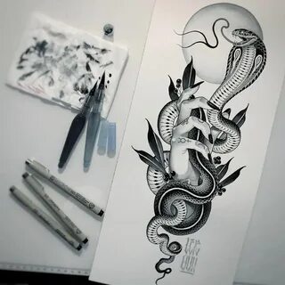 Pin by 李 轩 纹 身 非 常 斌 on Snake painting Snake tattoo design, 