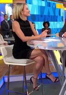 Her Calves Muscle Legs: Amy Robach Crossed Legs
