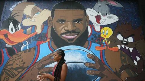 LeBron James mural based on 'Space Jam' defaced in Akron