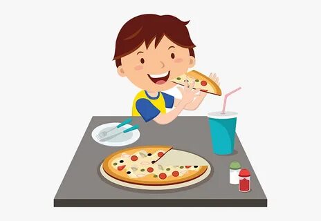 Girl Eat Pizza Clipart , Transparent Cartoon, Free Cliparts 