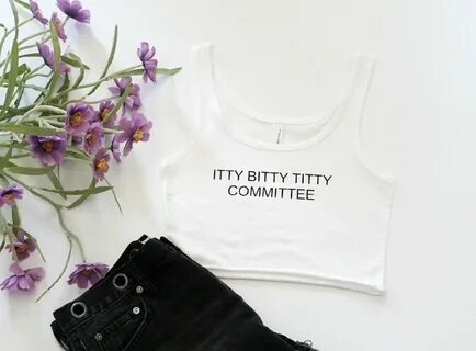 Itty Bitty Titty Committee Women's Crop Tank Xs-2xl Etsy