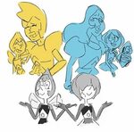 AU where Yellow and Blue are Pink Steven universe comic, Ste