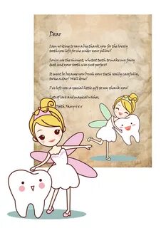 Tooth Fairy Letter Printable Letter from the Tooth Fairy Ets