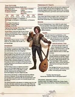 Tam Fletcher: A Mandolin Playing Fighter From ULTIMATE NPCS: