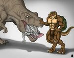 Commission: How to Tame a T-Rex by kevindragon -- Fur Affini