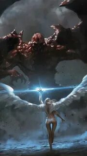 Paintings Of Angels And Demons Fighting - The Best Picture o