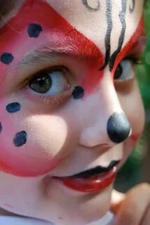 Ladybug #makeup# kids# children# fantasy# colors# painted fa