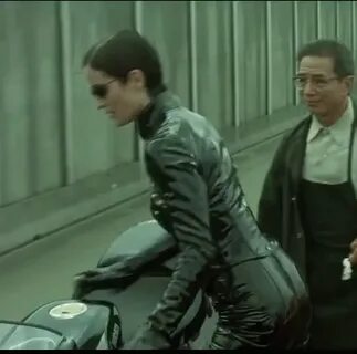 Carrie Anne Moss Skintight Latex In The Matrix