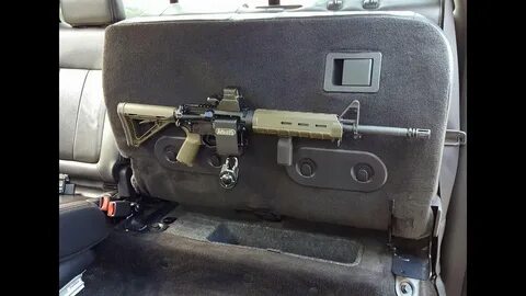 ARmA15 Installed in Truck under Rear Seat AR15 M4 Locking Mo