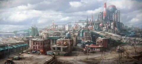 Fallout 4 art city - Концепт арт