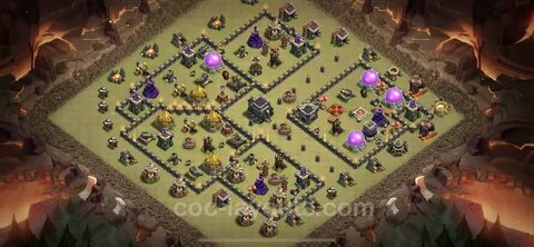 Best War Base TH9 with Link - Town Hall Level 9 CWL Base Cop