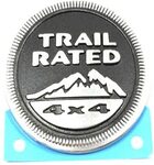 Amazon.com: jeep trail rated emblem