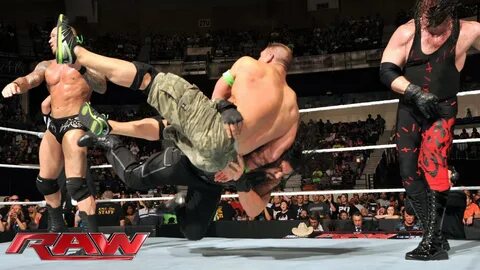 John Cena & Roman Reigns vs. Randy Orton, Seth Rollins & Kan