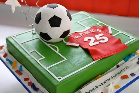 Soccer Cake Soccer cake, Soccer birthday cakes, Soccer ball 