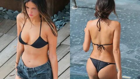 Eiza González expuso su sexy booty en un diminuto bikini neg