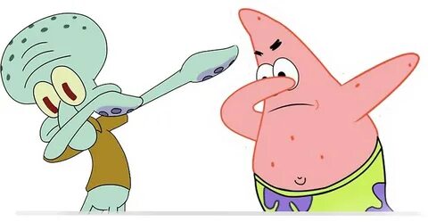 "Squadward and Patrick Dab" by kaspze3 Redbubble