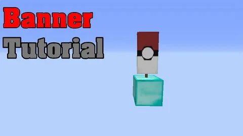 Minecraft Pokeball banner tutorial - YouTube