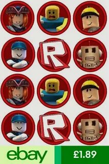 Printable Roblox Centerpiece Roblox Party Supply Roblox Stic