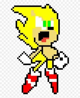 Super Sonic Sprite - Pixel Art - Free Transparent PNG Clipar