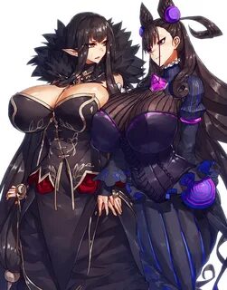 murasaki shikibu and semiramis (fate and 2 more) drawn by melon22.