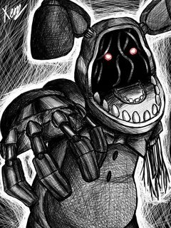 Withered Bonnie FNaF Five nights at freddy's, Fnaf drawings,